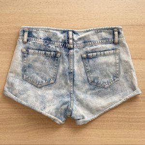 Forever 21 Acid Wash Denim Shorts